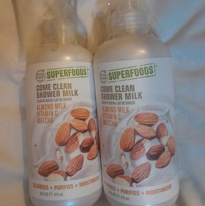 2 Petal Fresh Come Clean Almond, Matcha, Vitamin C Milk 16 oz